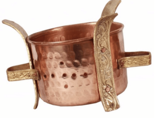 Copper Brass Sigri Food Warmer Med